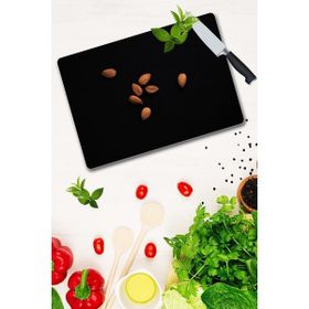 Saban Badem Desenli 30x40 cm Cam Kesme Tahtası