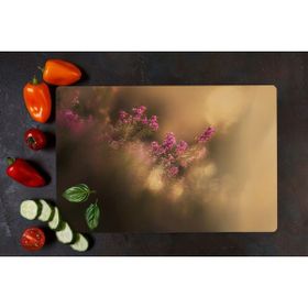 Saban Bahar Çiçeği 30x40 cm Cam Kesme Tahtası