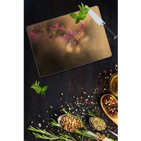 Saban Bahar Çiçeği 30x40 cm Cam Kesme Tahtası