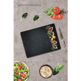 Saban Baharatlıklar 30x40 cm Cam Kesme Tablası