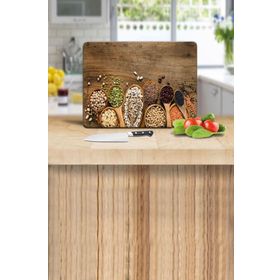 Saban Baklagiller 30x40 cm Cam Kesme Tahtası