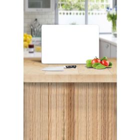 Saban Düz Beyaz 20x30 cm Cam Kesme Tahtası
