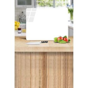 Saban Düz Beyaz 30x40 cm Cam Kesme Tahtası