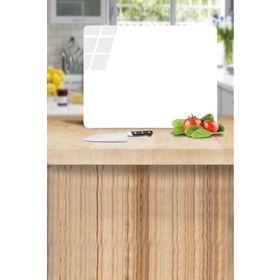 Saban Düz Beyaz 30x40 cm Cam Kesme Tahtası