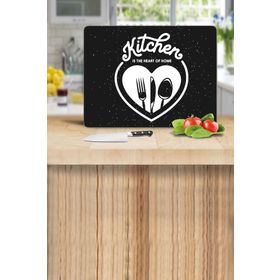 Saban Heart of Kitchen 30x40 cm Cam Kesme Tahtası