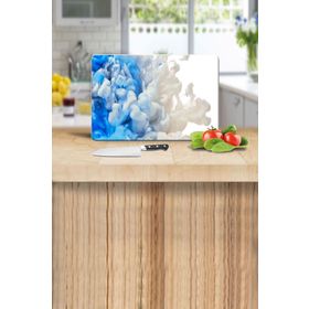 Saban Mavi Duman 20x30 cm Cam Kesme Tahtası