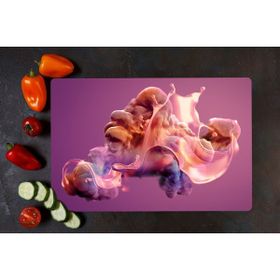 Saban Mor Tablo 20x30 cm Cam Kesme Tahtası