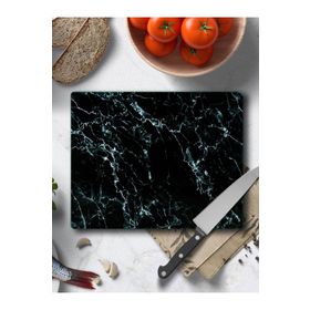 Saban Siyah Mermer 29x34 cm Cam Kesme Tahtası