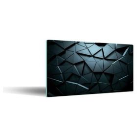 Saban Siyah Üçgenler 20x30 cm Cam Kesme Tahtası