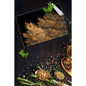 Saban Sonbahar 30x40 cm Cam Kesme Tahtası