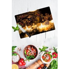 Saban Yeni Yıl 30x40 cm Cam Kesme Tahtası