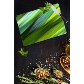 Saban Yeşil Dalga 30x40 cm Cam Kesme Tahtası