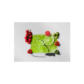 Saban Yeşil Limon Görünümlü 20x30 cm Cam Kesme Tahtası