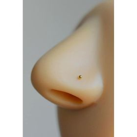 Sacce Scarves&Accessories 1.5 mm Çelik Top Hızma Burun Gold Piercing
