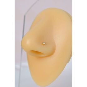 Sacce Scarves&Accessories 316 L Çelik Gold Renkli Tektaş Hızma Burun Nostril Screw Piercingi