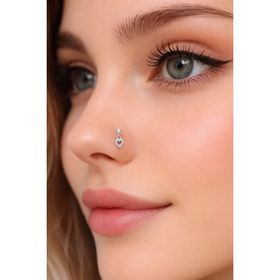 Sacce Scarves&Accessories 925 Ayar Gümüş Kalp Sallantılı Hızma