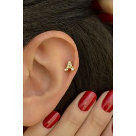 Sacce Scarves&Accessories A Harfi Helix Kıkırdak Lob Tragus Piercing