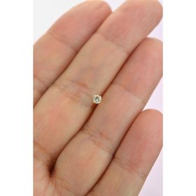 Sacce Scarves&Accessories ACDNSTZ9 316 L Çelik 3 Mm Kalp Tektaş Burun Piercingi Gold Hızma
