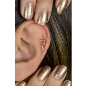 Sacce Scarves&Accessories Aslan Burcu Küpe Takımyıldızı Gold Leo Piercing