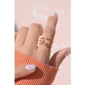 Sacce Scarves&Accessories Ay ve Yıldız Detaylı Eklem Yüzük