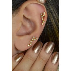 Sacce Scarves&Accessories Başak Burcu Küpe Takımyıldızı Gold Virgo Piercing