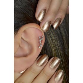 Sacce Scarves&Accessories Başak Burcu Küpe Takımyıldızı Yıldızlı Helix Gümüş Renk Piercing