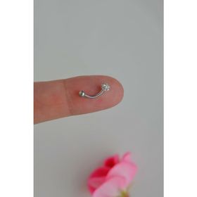 Sacce Scarves&Accessories Çelik Taşlı Toplu 8 mm Rook Conch Helix Lob Kıkırdak Piercing