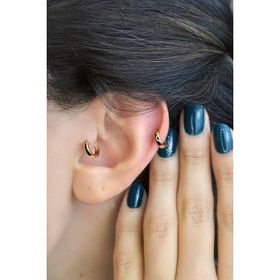 Sacce Scarves&Accessories Düz Halka Tragus Helix Kıkırdak Küpesi Piercing
