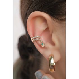 Sacce Scarves&Accessories Earcuff Yılan Model Sıkıştırmalı Kıkırdak Küpe