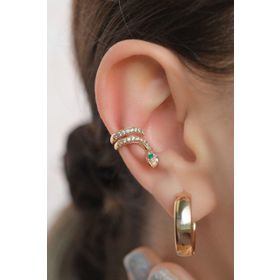 Sacce Scarves&Accessories Earcuff Yılan Model Sıkıştırmalı Kıkırdak Küpe