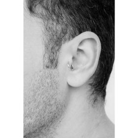 Sacce Scarves&Accessories Erkek Çelik Halka Tragus Helix Kıkırdak 8 mm Piercing