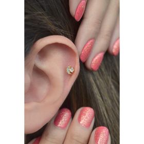 Sacce Scarves&Accessories Gold Ay Yıldızlı Helix Kıkırdak Piercing