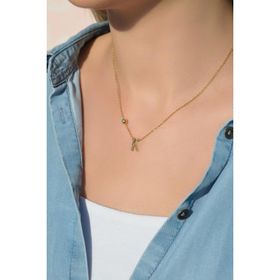 Sacce Scarves&Accessories Gold Çelik Harf K Kolye
