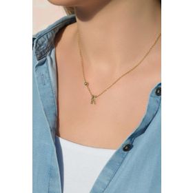 Sacce Scarves&Accessories Gold Çelik Harf K Kolye