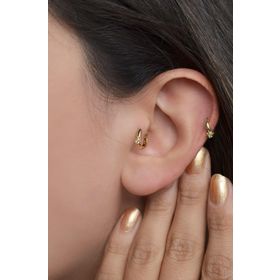 Sacce Scarves&Accessories Gold Kutup Yıldızı Halka Tragus Helix Kıkırdak Küpesi Piercing