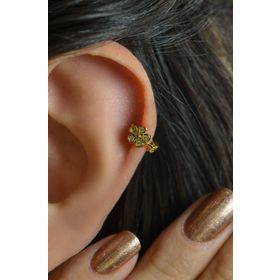Sacce Scarves&Accessories Gold Mini Çiçek Tragus Helix Kıkırdak Piercing