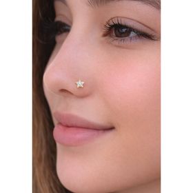 Sacce Scarves&Accessories Gold Renk 925 Ayar Mİni Çiçekli Hızma
