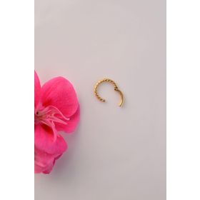 Sacce Scarves&Accessories Gold Renk Burgu Kıvrımlı Çelik Halka Tragus Helix Kıkırdak Lob Piercing