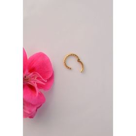 Sacce Scarves&Accessories Gold Renk Burgu Kıvrımlı Çelik Halka Tragus Helix Kıkırdak Lob Piercing