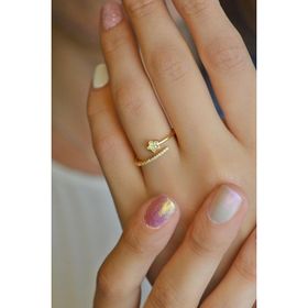 Sacce Scarves&Accessories Gold Renk Yıldız İnce Yüzük Eklem Yüzük
