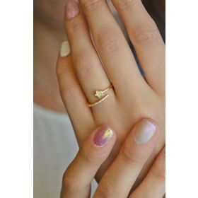 Sacce Scarves&Accessories Gold Renk Yıldız İnce Yüzük Eklem Yüzük
