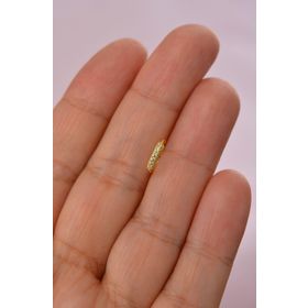 Sacce Scarves&Accessories Gold Renkli 925 Ayar Gümüş Taşlı Halka Hızma