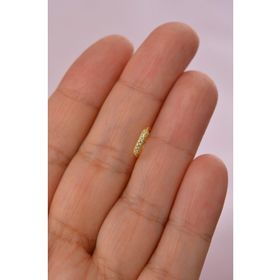 Sacce Scarves&Accessories Gold Renkli 925 Ayar Gümüş Taşlı Halka Hızma