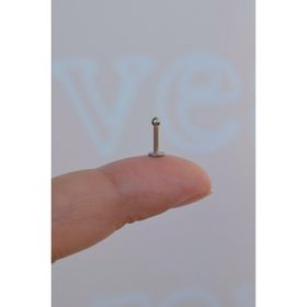 Sacce Scarves&Accessories Gümüş Renk 2 mm Küçük Toplu Çelik Piercing
