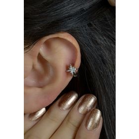 Sacce Scarves&Accessories Gümüş Renk Kuzey Yıldızı Halka Tragus Helix Kıkırdak Üst Lob Piercing
