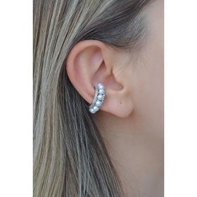 Sacce Scarves&Accessories İncili Sıkıştırma Kıkırdak Earcuff Küpe