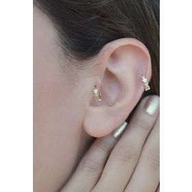 Sacce Scarves&Accessories Kalpli Halka Tragus Helix Kıkırdak Küpesi Piercing