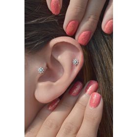 Sacce Scarves&Accessories Kar Tanesi Helix Kıkırdak Piercing