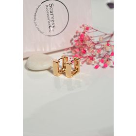 Sacce Scarves&Accessories Kare Halka Küpe