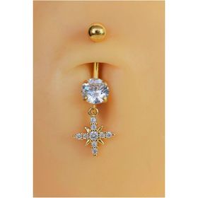 Sacce Scarves&Accessories Kuzey Yıldızı Çelik Göbek Piercing